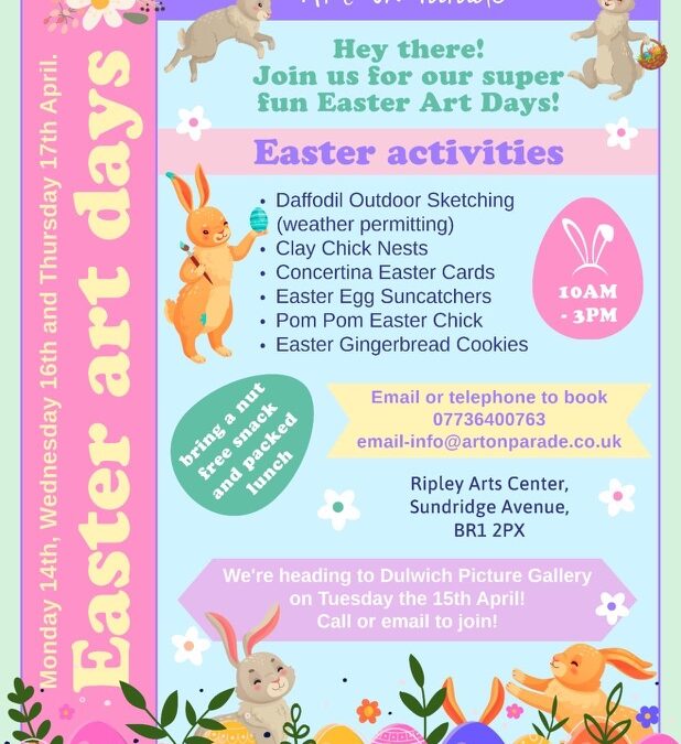 🐣Easter Art Days- Hurry to Book🐣